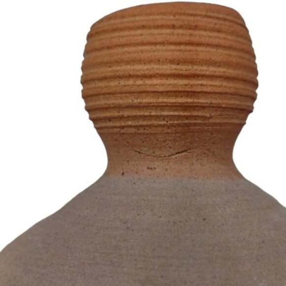 Vintage Alfa Dom Blue Green White Drip Glaze Pottery Vase Dominican Republic - Picture 7 of 7